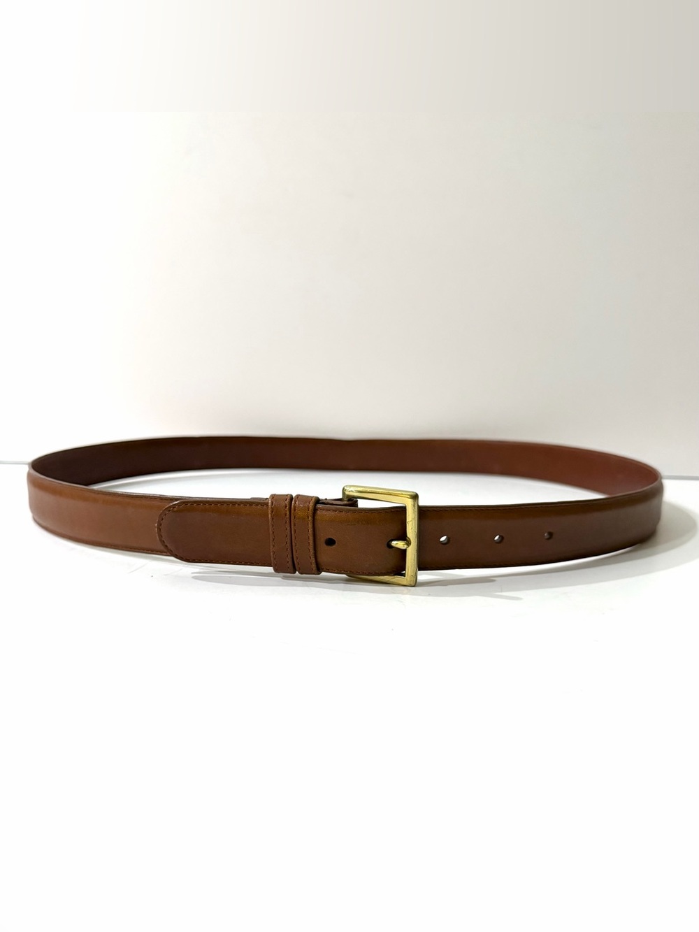 Vintage Coach 1 1/16” Saddle Brown Leather Dress Belt made in Costa Rica